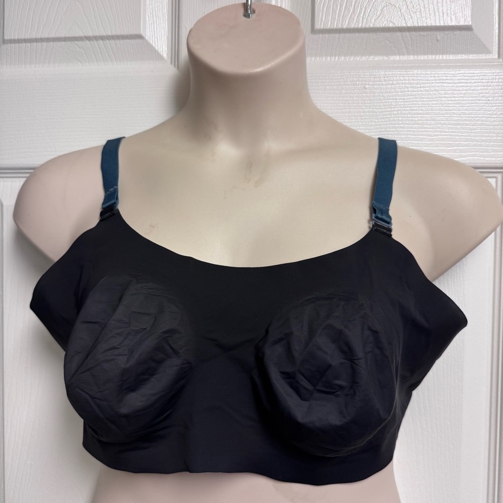 Knix Evolution Reversible Bra In Marled Blue/Black Size 8